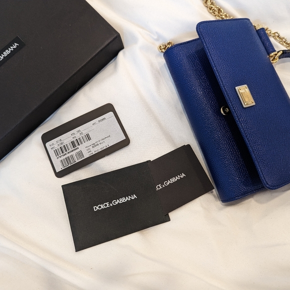 Dolce and Gabbana Phone Wallet Purse Blue - Picture 5 of 6
